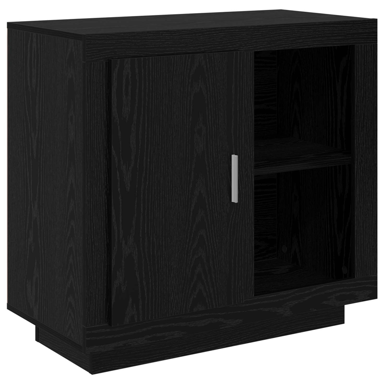 Servírovací Skříň Černý Dub 80 X 40 X 75 Cm Kompozitní Dřevo