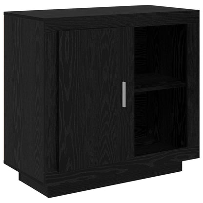 Servírovací Skříň Černý Dub 80 X 40 X 75 Cm Kompozitní Dřevo