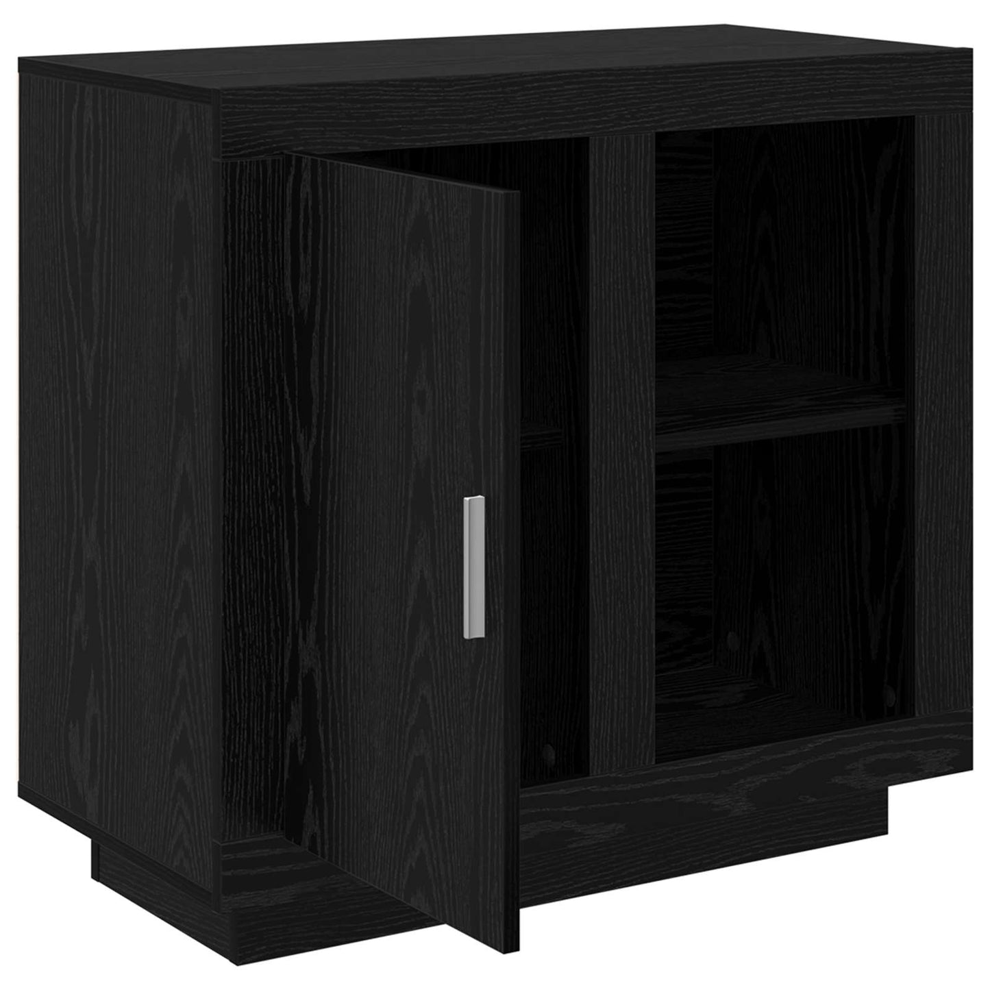 Servírovací Skříň Černý Dub 80 X 40 X 75 Cm Kompozitní Dřevo