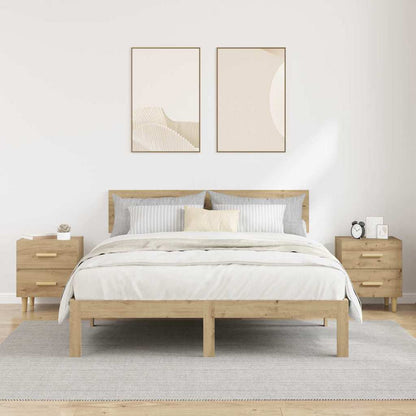 Zásuvka Pod Postel 2 Ks Artisanový Dub 40 X 35 X 47,5 Cm