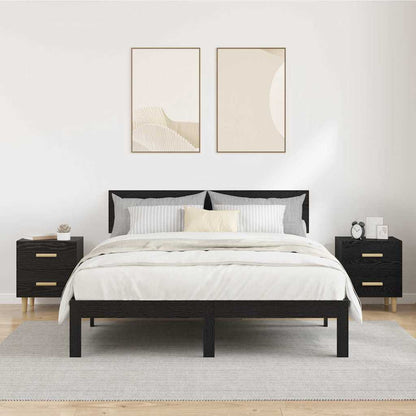 Zásuvka Pod Postel 2 Ks Černý Dub 40 X 35 X 47,5 Cm