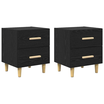 Zásuvka Pod Postel 2 Ks Černý Dub 40 X 35 X 47,5 Cm