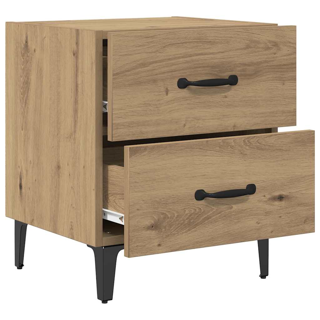 Zásuvka Pod Postel 2 Ks Artisanový Dub 40 X 35 X 47,5 Cm