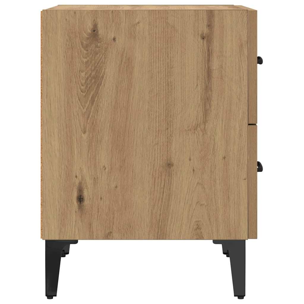 Zásuvka Pod Postel 2 Ks Artisanový Dub 40 X 35 X 47,5 Cm
