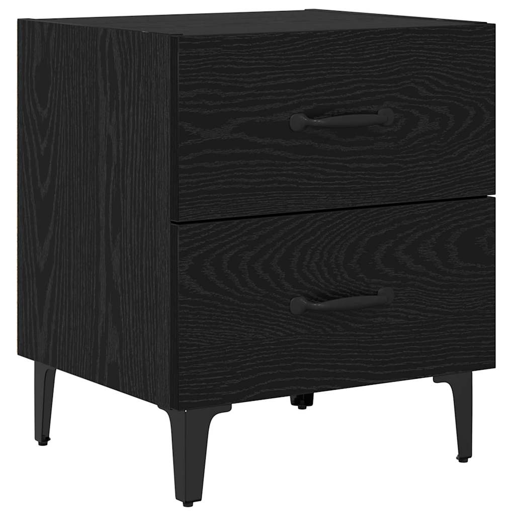 Zásuvka Pod Postel 2 Ks Černý Dub 40 X 35 X 47,5 Cm