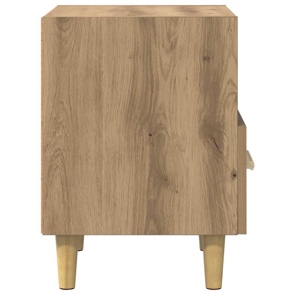 Noční Skříňka 2 Ks Artisanový Dub 40 X 35 X 47 Cm