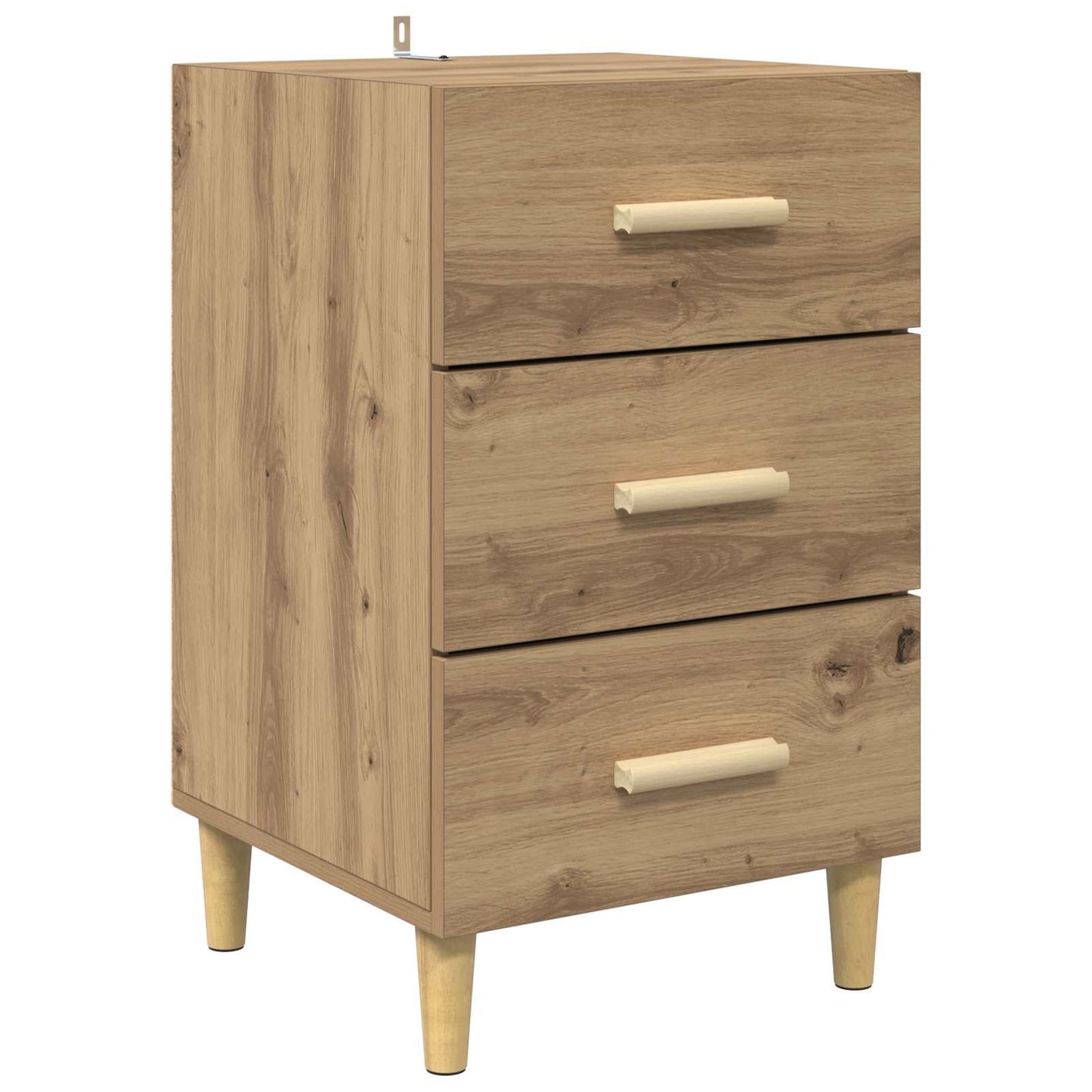 Noční Skříňka Artisanový Dub 40 X 40 X 66 Cm Kompozitní Dřevo