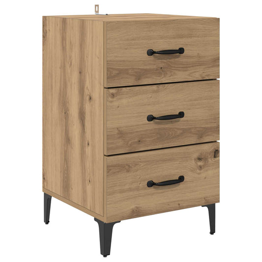 Noční Skříňka Artisanový Dub 40 X 40.5 X 66 Cm Kompozitní Dřevo