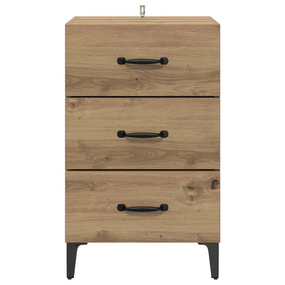 Noční Skříňka Artisanový Dub 40 X 40.5 X 66 Cm Kompozitní Dřevo