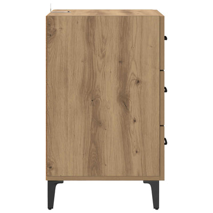 Noční Skříňka Artisanový Dub 40 X 40.5 X 66 Cm Kompozitní Dřevo