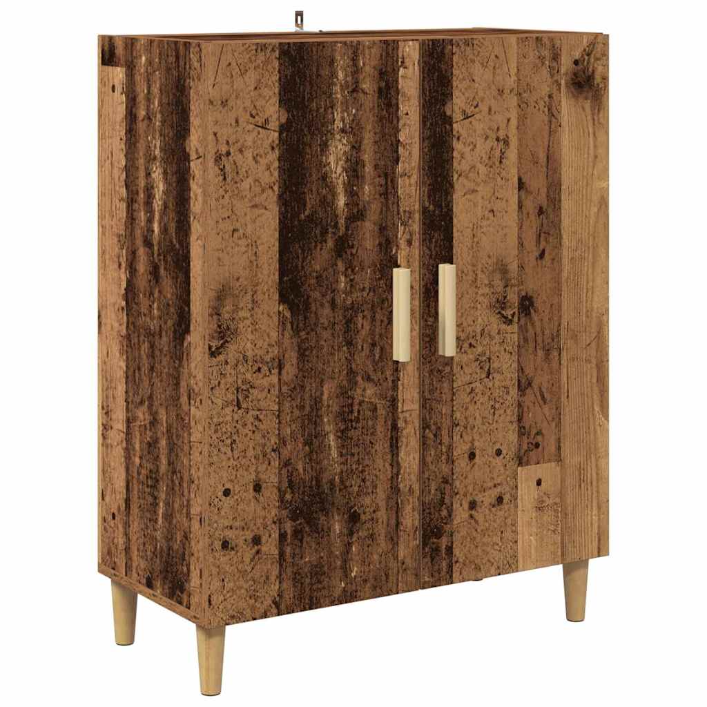 Servírovací Skříň Staré Dřevo 70 X 34 X 90 Cm Kompozitní Dřevo