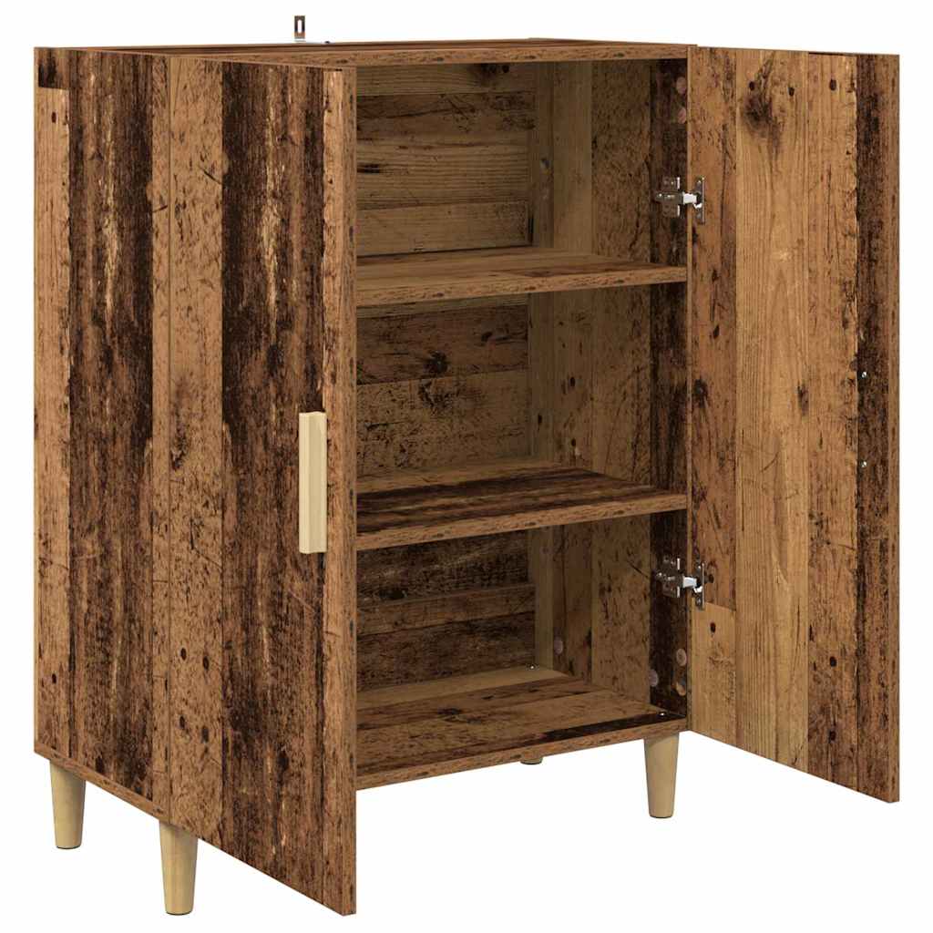 Servírovací Skříň Staré Dřevo 70 X 34 X 90 Cm Kompozitní Dřevo