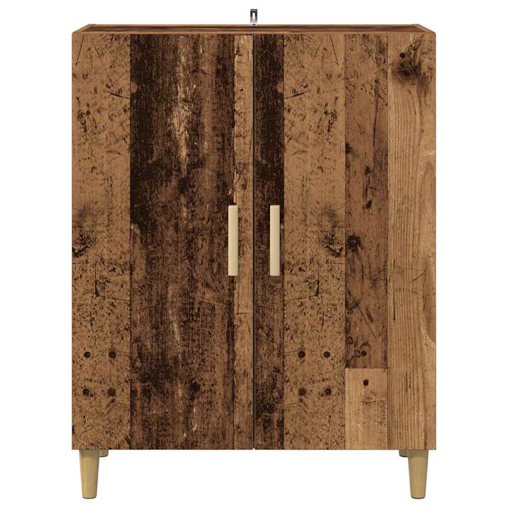 Servírovací Skříň Staré Dřevo 70 X 34 X 90 Cm Kompozitní Dřevo