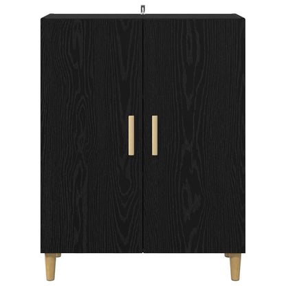 Servírovací Skříň Černý Dub 70 X 34 X 90 Cm Kompozitní Dřevo