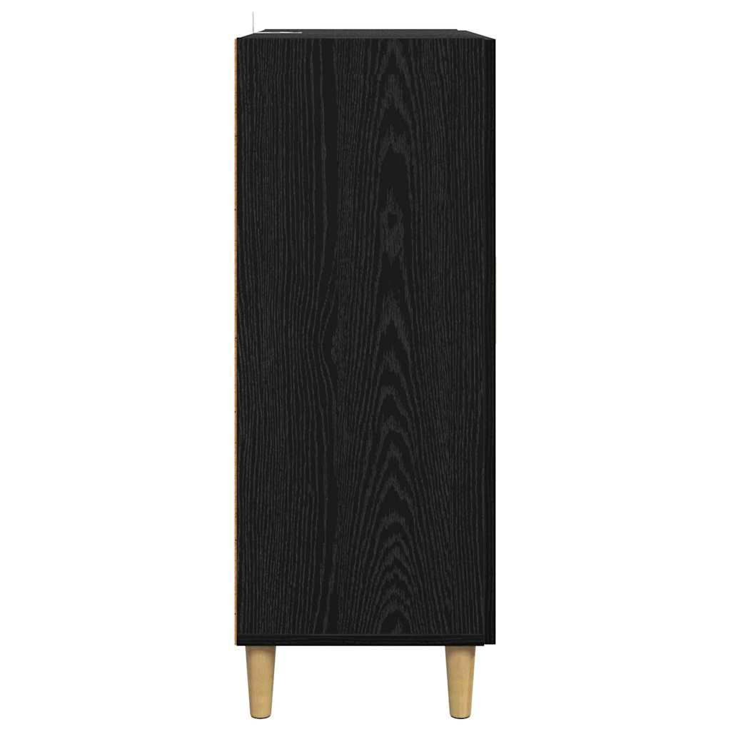 Servírovací Skříň Černý Dub 70 X 34 X 90 Cm Kompozitní Dřevo