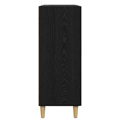 Servírovací Skříň Černý Dub 70 X 34 X 90 Cm Kompozitní Dřevo