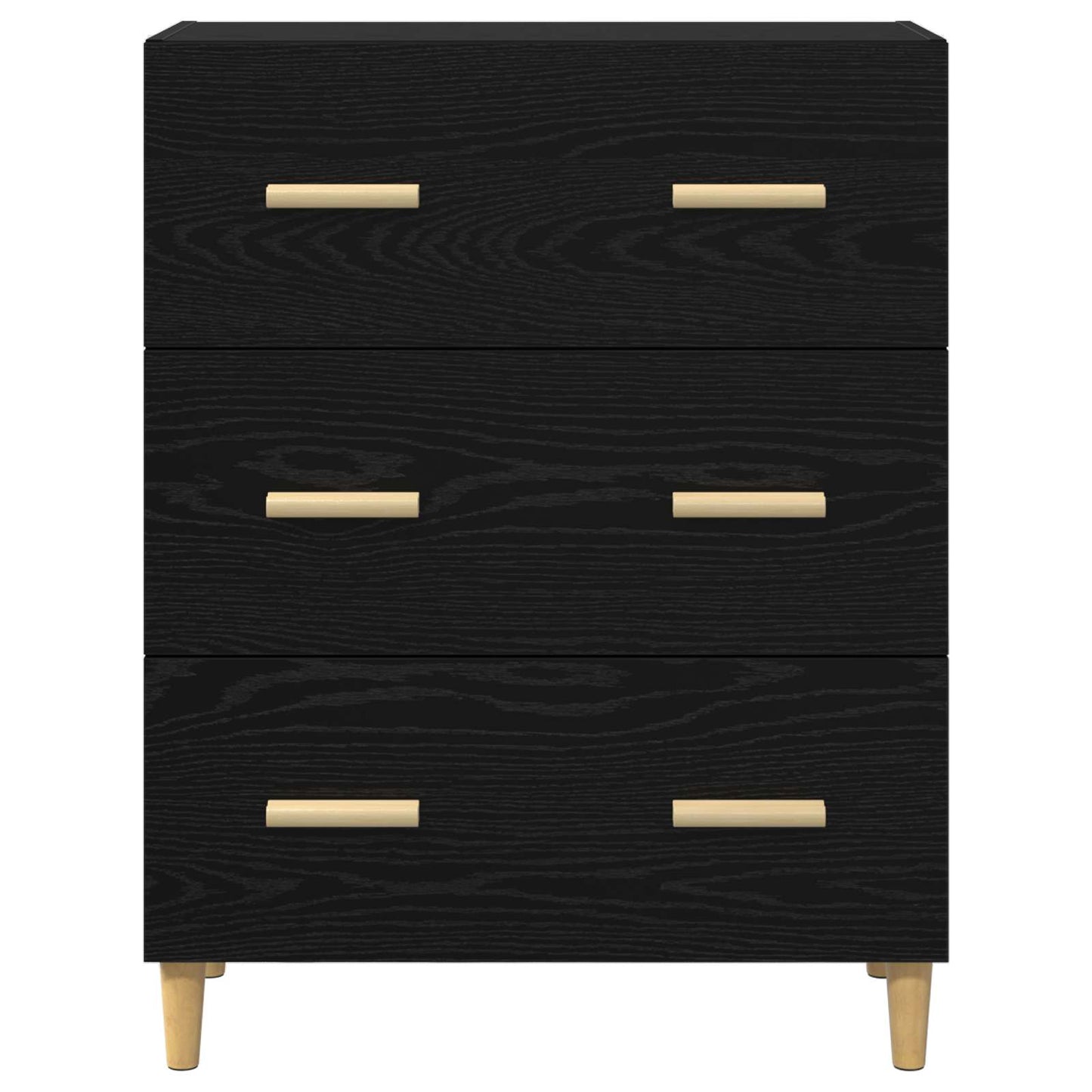 Servírovací Skříň Černý Dub 69,5 X 34 X 90 Cm Kompozitní Dřevo