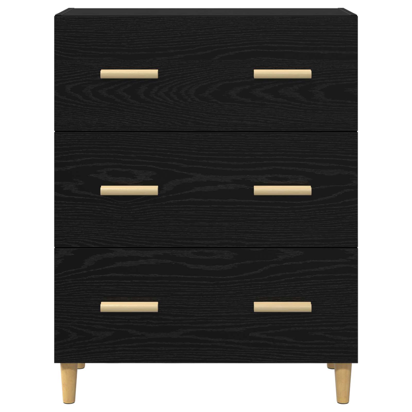 Servírovací Skříň Černý Dub 69,5 X 34 X 90 Cm Kompozitní Dřevo