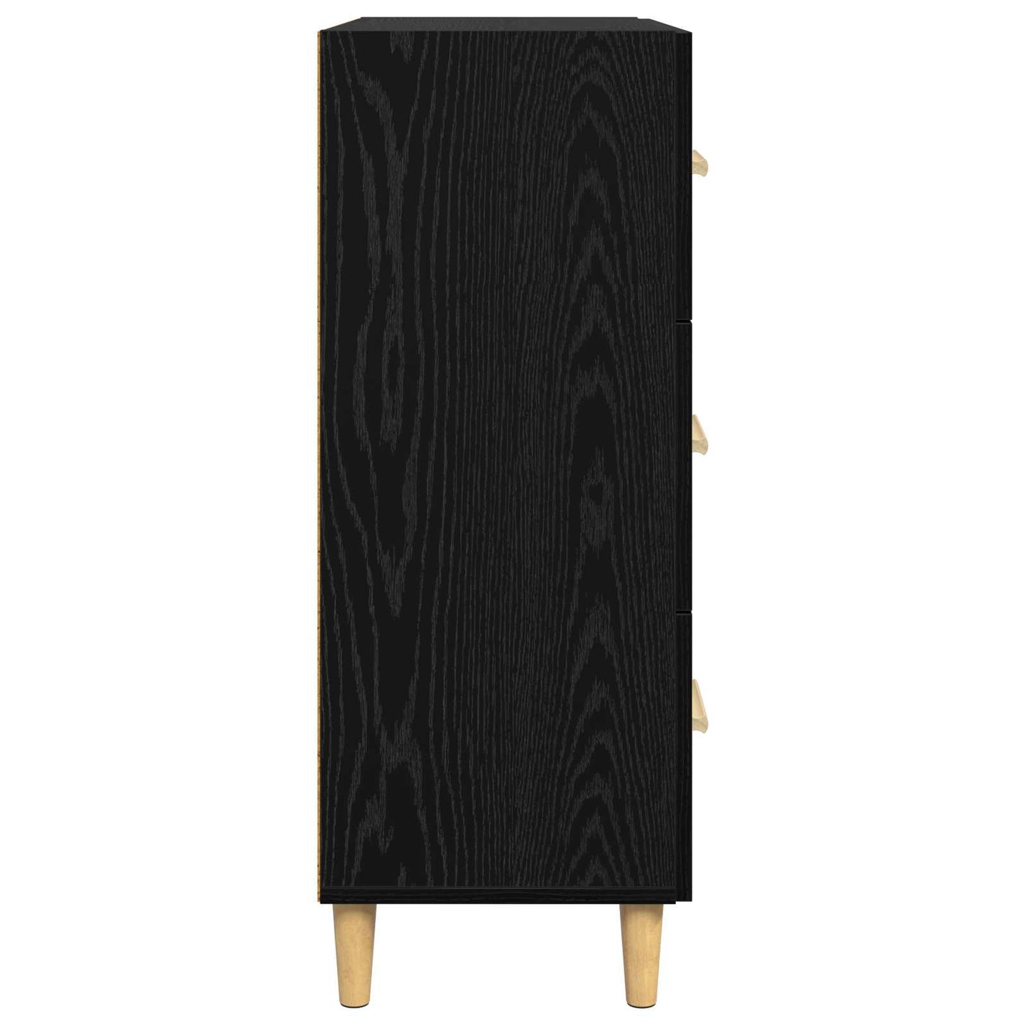 Servírovací Skříň Černý Dub 69,5 X 34 X 90 Cm Kompozitní Dřevo