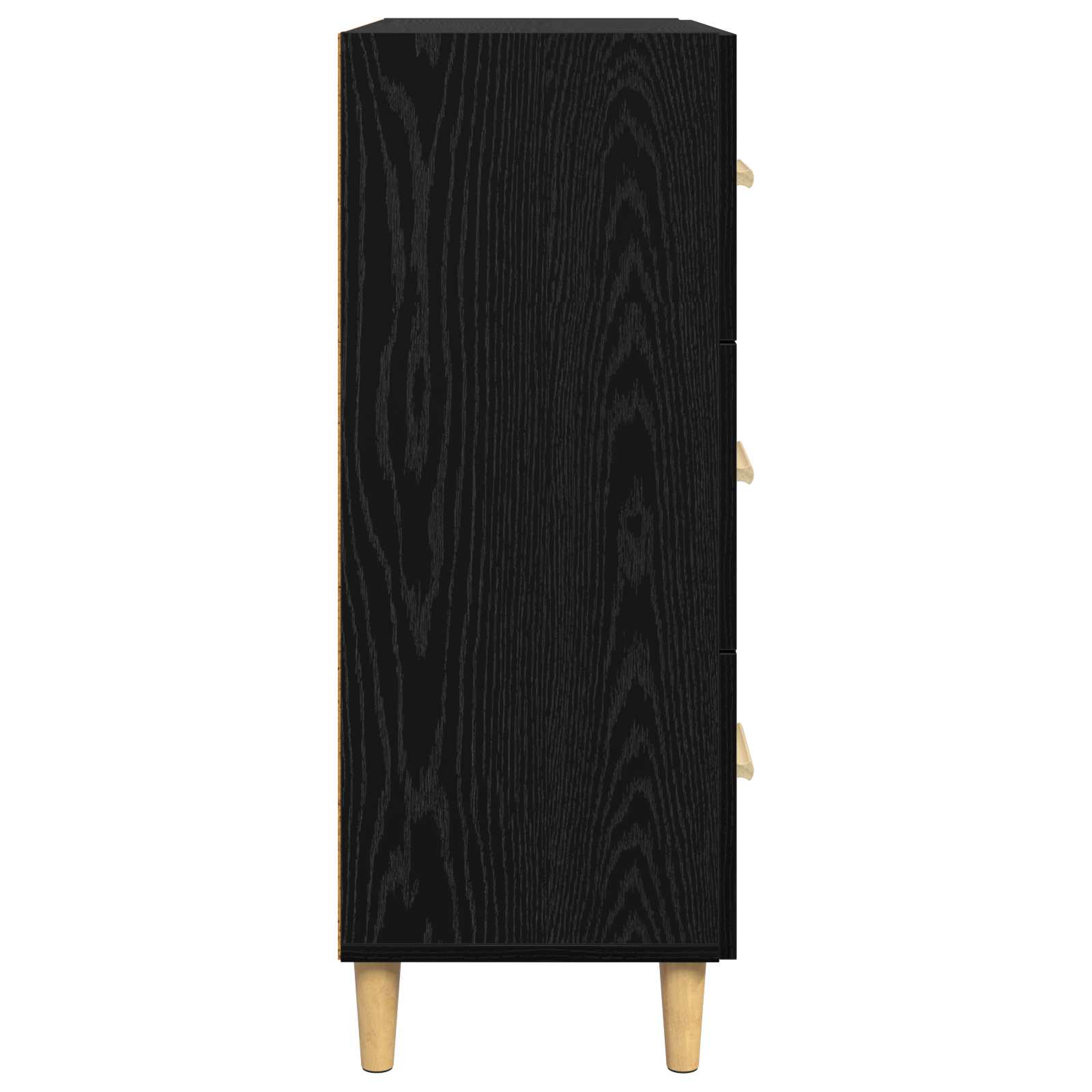 Servírovací Skříň Černý Dub 69,5 X 34 X 90 Cm Kompozitní Dřevo