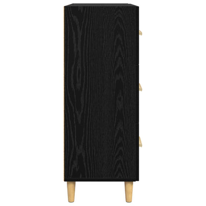 Servírovací Skříň Černý Dub 69,5 X 34 X 90 Cm Kompozitní Dřevo