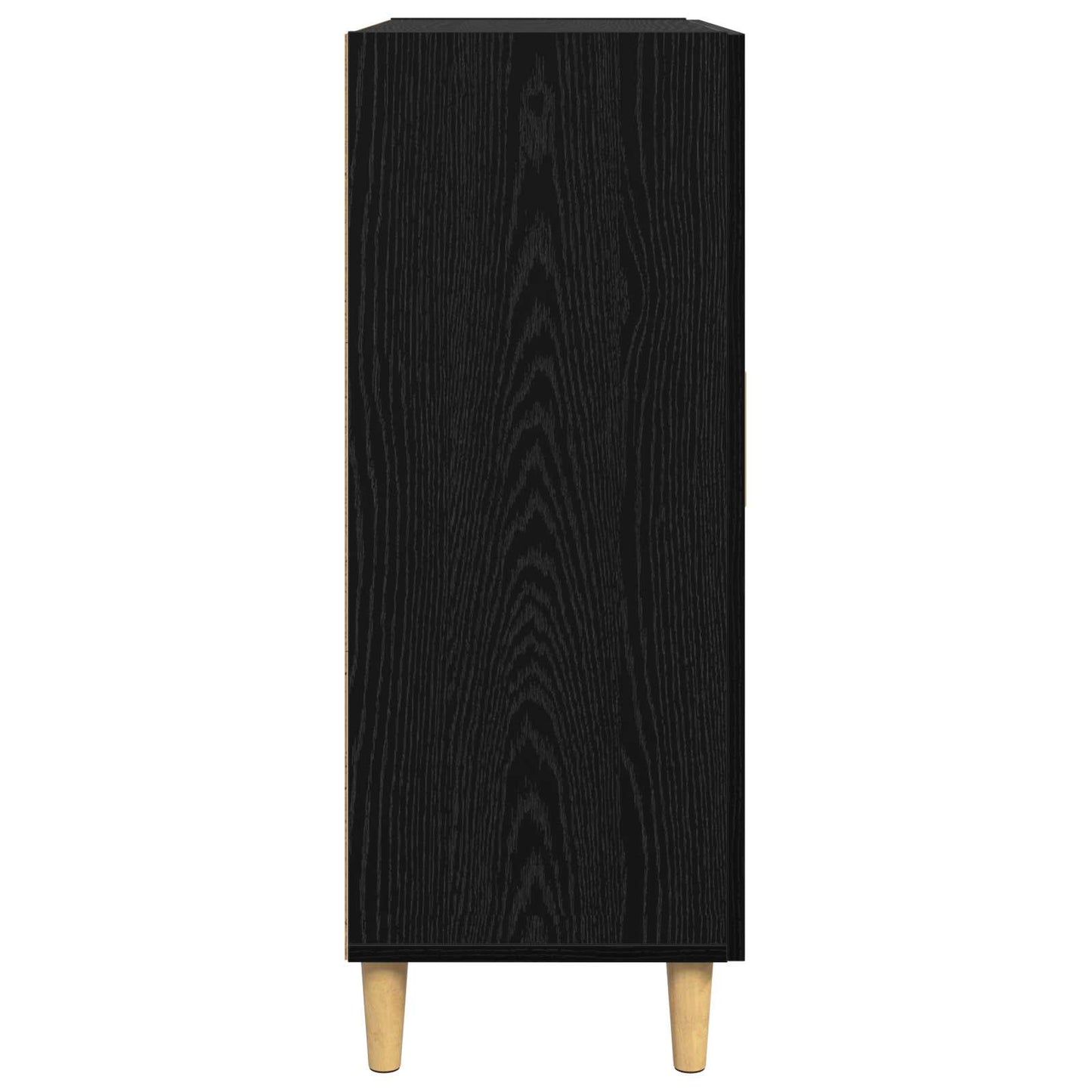 Servírovací Skříň Černý Dub 34 X 69.5 X 90 Cm Kompozitní Dřevo