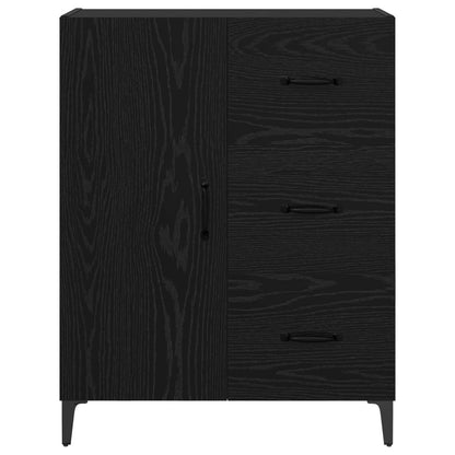 Servírovací Skříň Černý Dub 69,5 X 34 X 90 Cm Kompozitní Dřevo