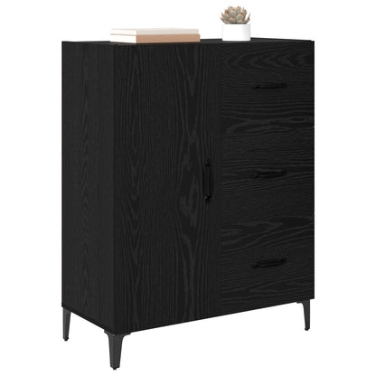 Servírovací Skříň Černý Dub 69,5 X 34 X 90 Cm Kompozitní Dřevo