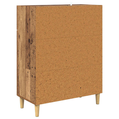 Servírovací Skříň Staré Dřevo 34 X 69.5 X 89 Cm