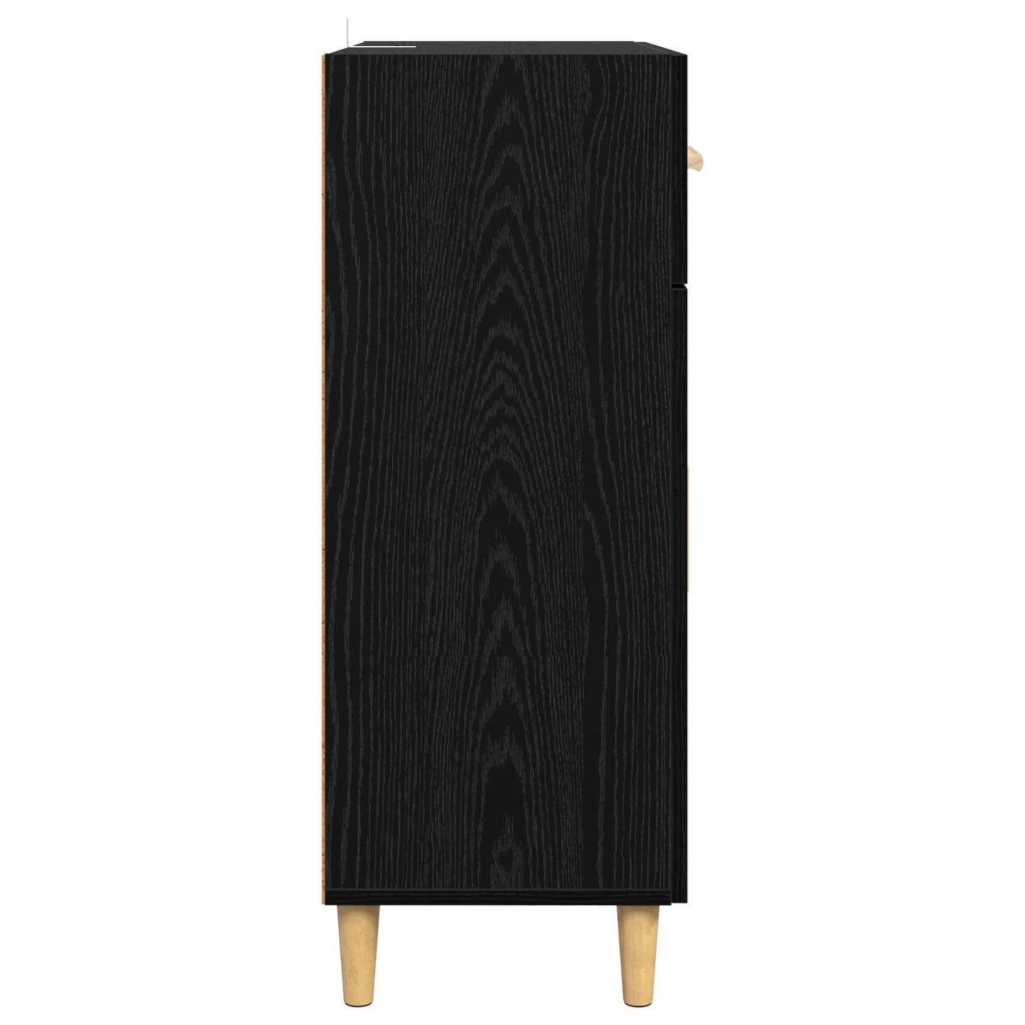 Servírovací Skříň Černý Dub 34 X 69.5 X 89 Cm Kompozitní Dřevo