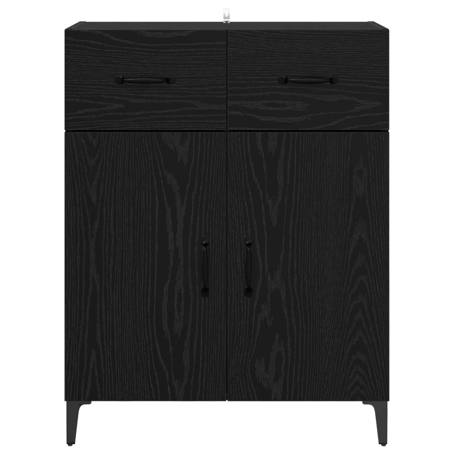 Servírovací Skříň Černý Dub 69,5 X 34 X 90 Cm Kompozitní Dřevo