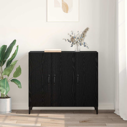 Servírovací Skříň Černý Dub 34 X 90 X 80 Cm Kompozitní Dřevo