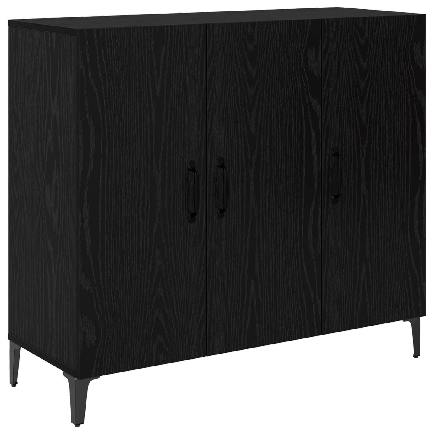 Servírovací Skříň Černý Dub 34 X 90 X 80 Cm Kompozitní Dřevo