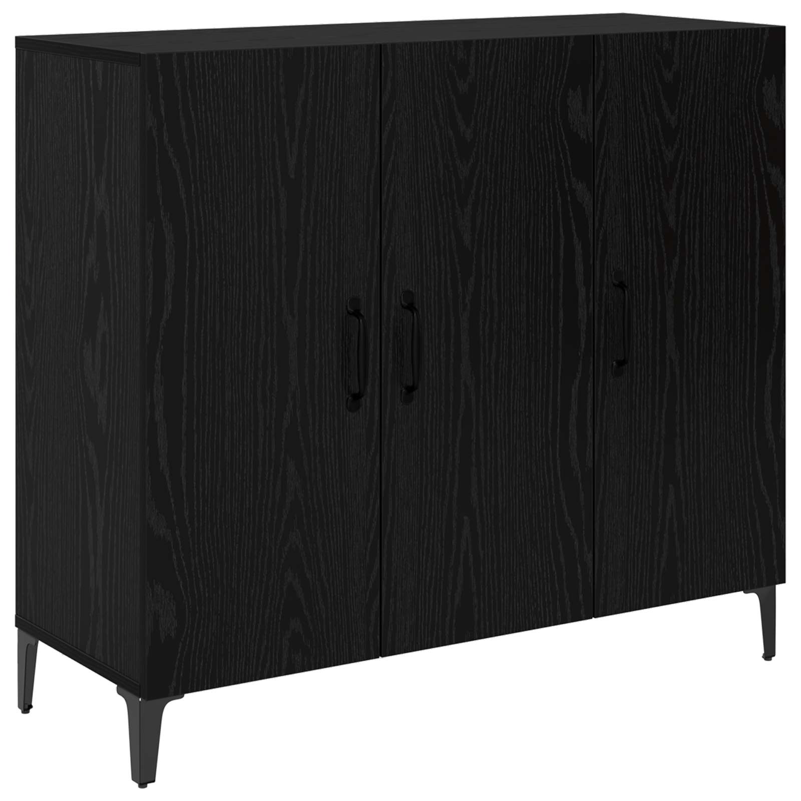 Servírovací Skříň Černý Dub 34 X 90 X 80 Cm Kompozitní Dřevo