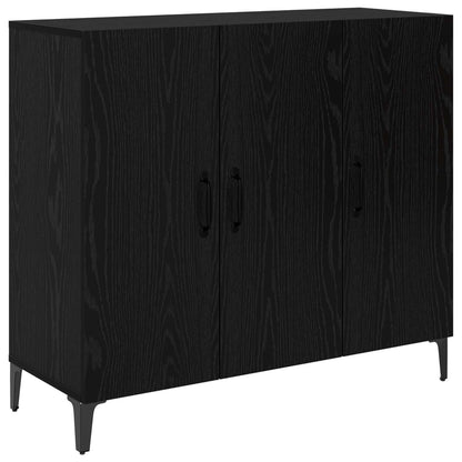Servírovací Skříň Černý Dub 34 X 90 X 80 Cm Kompozitní Dřevo