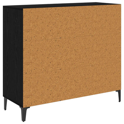 Servírovací Skříň Černý Dub 34 X 90 X 80 Cm Kompozitní Dřevo