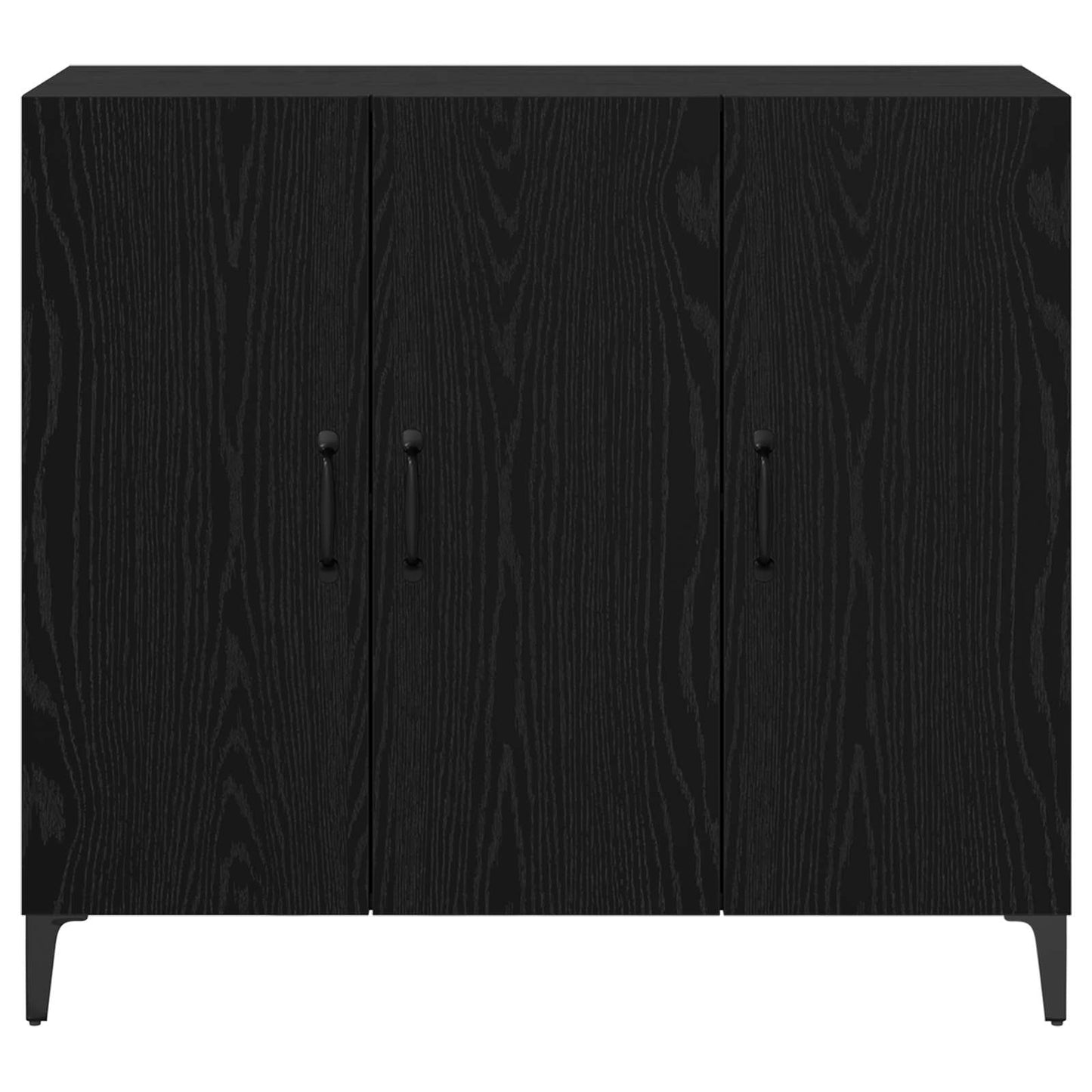 Servírovací Skříň Černý Dub 34 X 90 X 80 Cm Kompozitní Dřevo