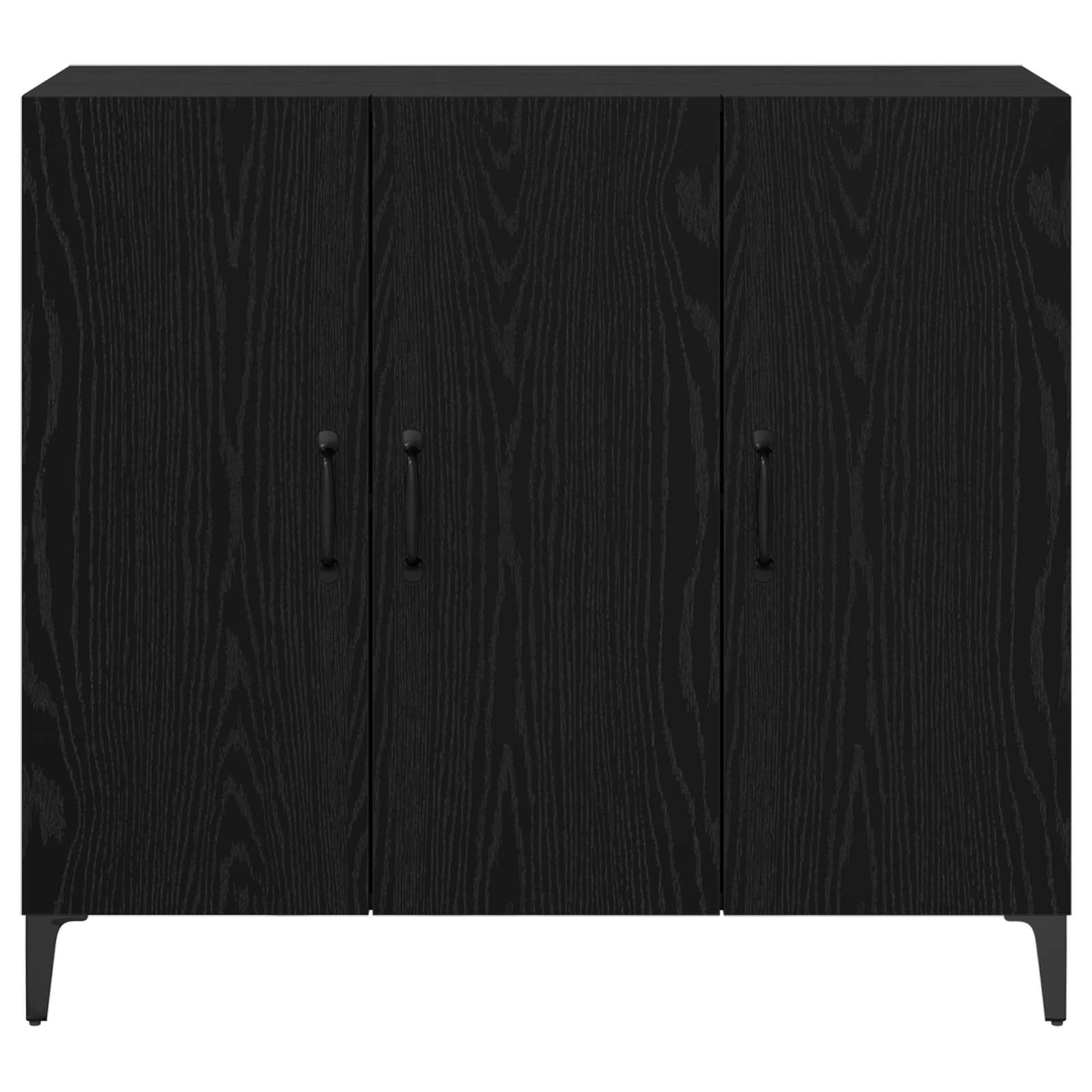 Servírovací Skříň Černý Dub 34 X 90 X 80 Cm Kompozitní Dřevo