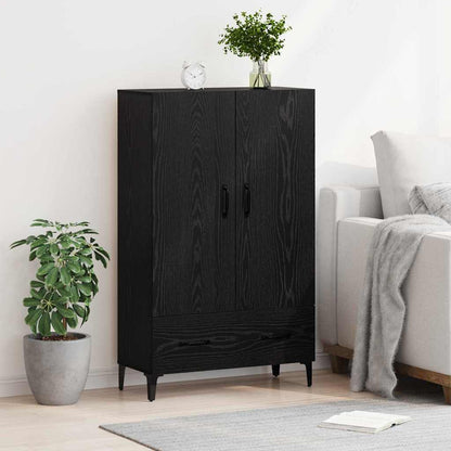 Vysoký Bufet Se Zásuvkou Černý Dub 70 X 31 X 115 Cm