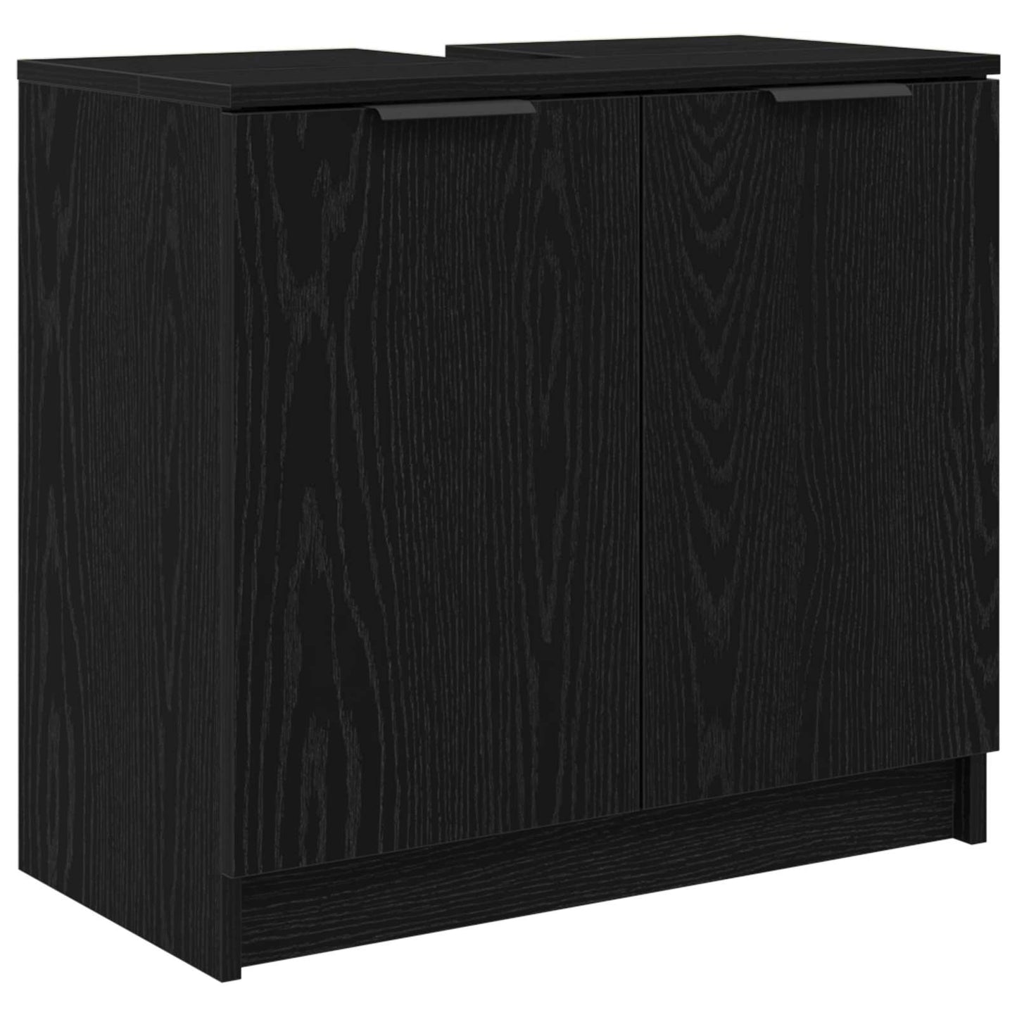 Koupelnová Skříň Černý Dub 64,5 X 33,5 X 59 Cm Kompozitní Dřevo