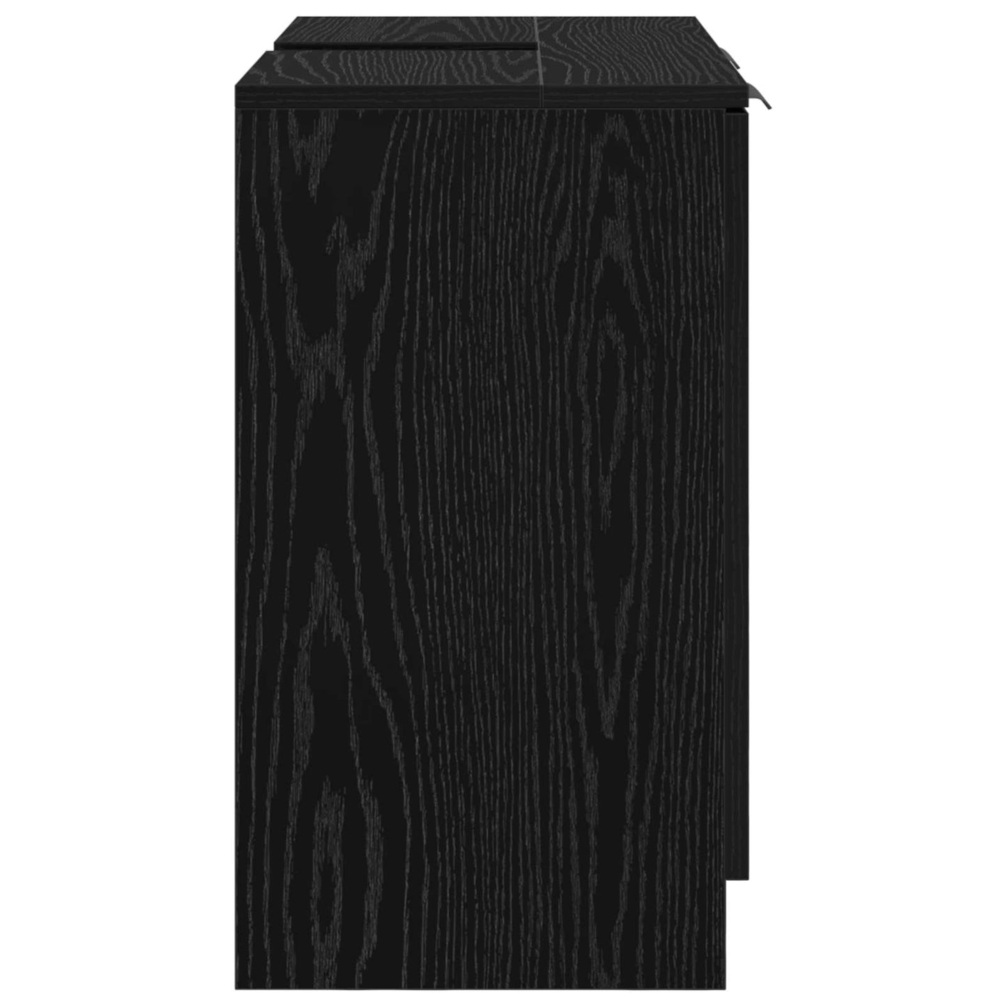Koupelnová Skříň Černý Dub 64,5 X 33,5 X 59 Cm Kompozitní Dřevo