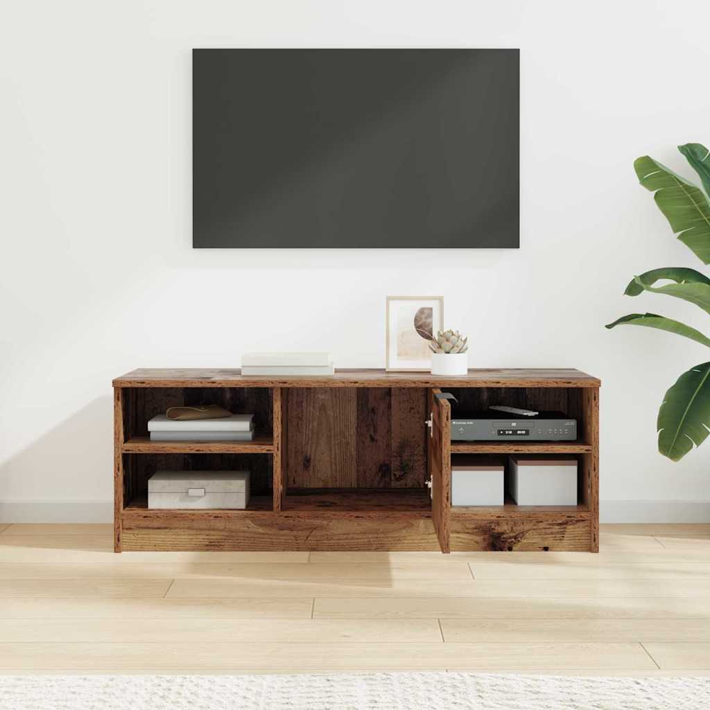Televizní Skříň 102 X 35 X 36,5 Cm Staré Dřevo Kompozitní Dřevo