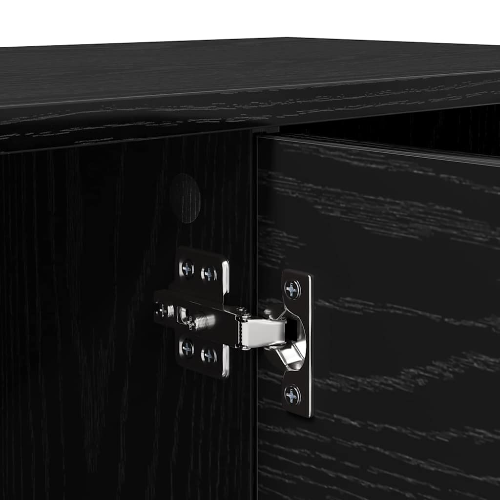 Televizní Skříň 102 X 35 X 36,5 Cm Černý Dub Kompozitní Dřevo