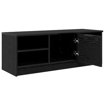 Televizní Skříň 102 X 35 X 36,5 Cm Černý Dub Kompozitní Dřevo