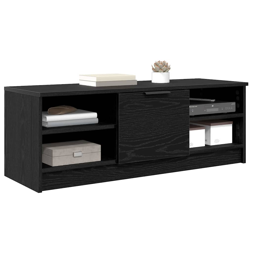 Televizní Skříň 102 X 35 X 36,5 Cm Černý Dub Kompozitní Dřevo