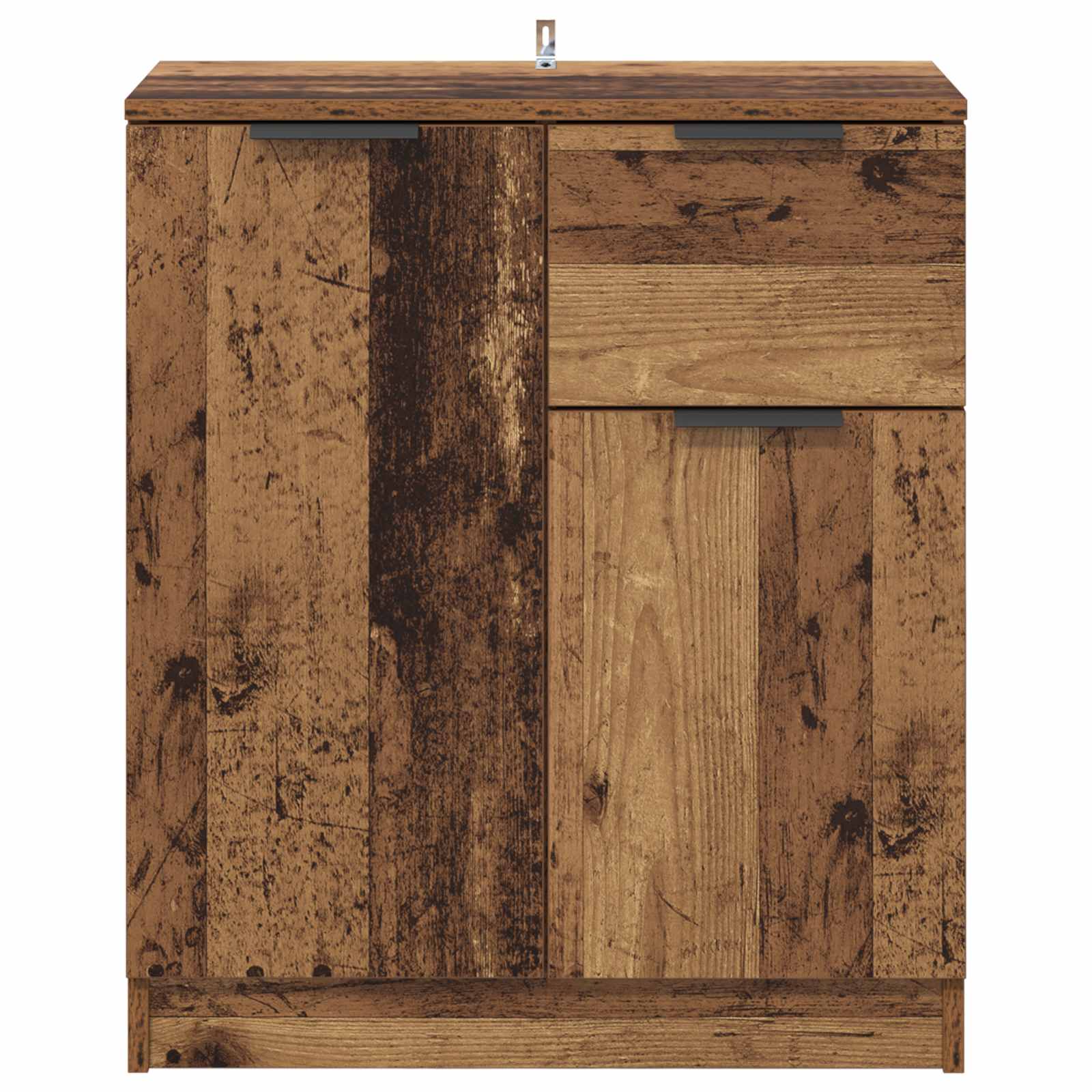 Servírovací Skříň Staré Dřevo 60 X 30 X 70 Cm Kompozitní Dřevo