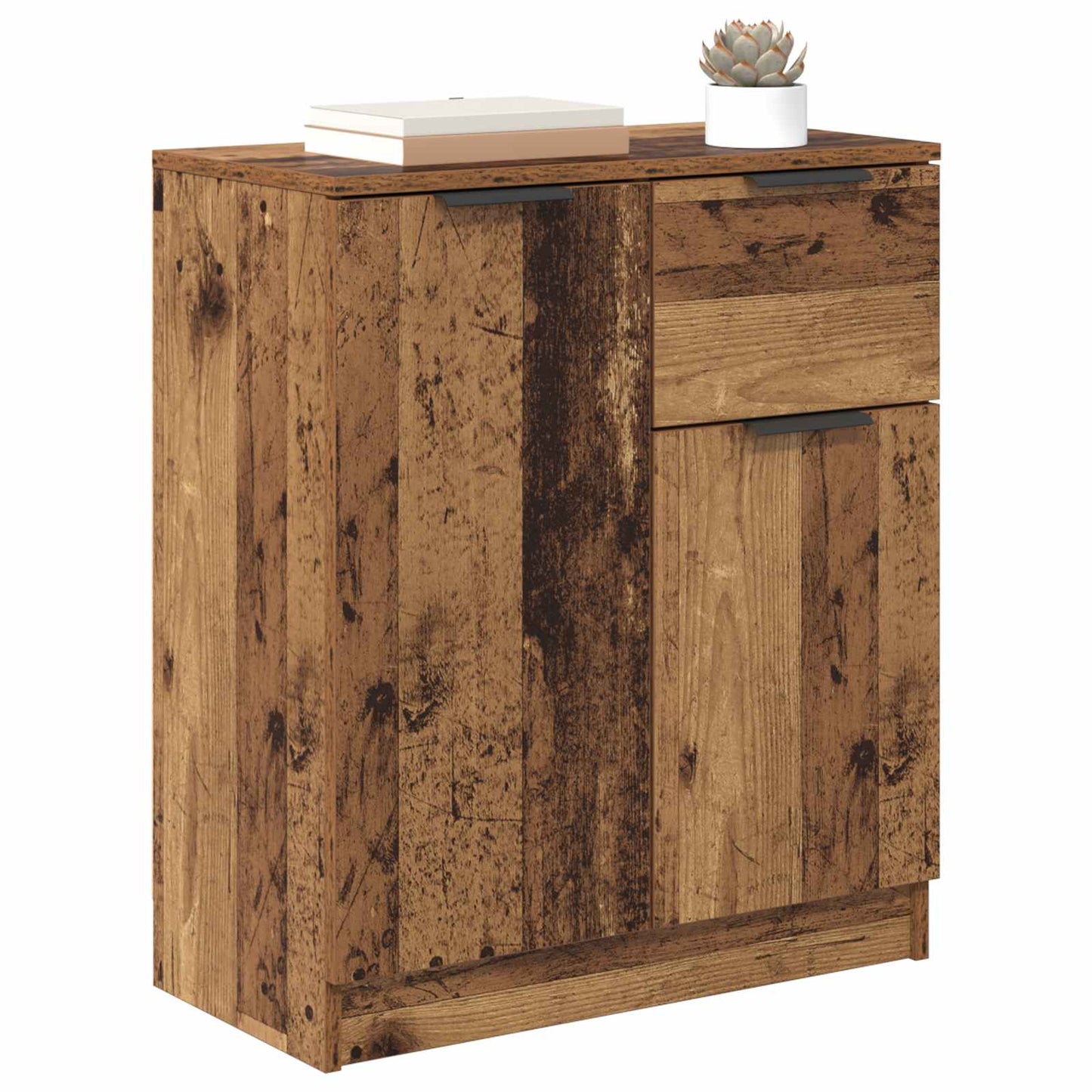 Servírovací Skříň Staré Dřevo 60 X 30 X 70 Cm Kompozitní Dřevo