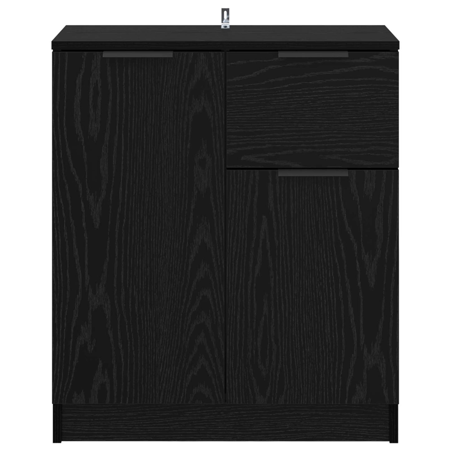 Servírovací Skříň Černý Dub 60 X 30 X 70 Cm Kompozitní Dřevo