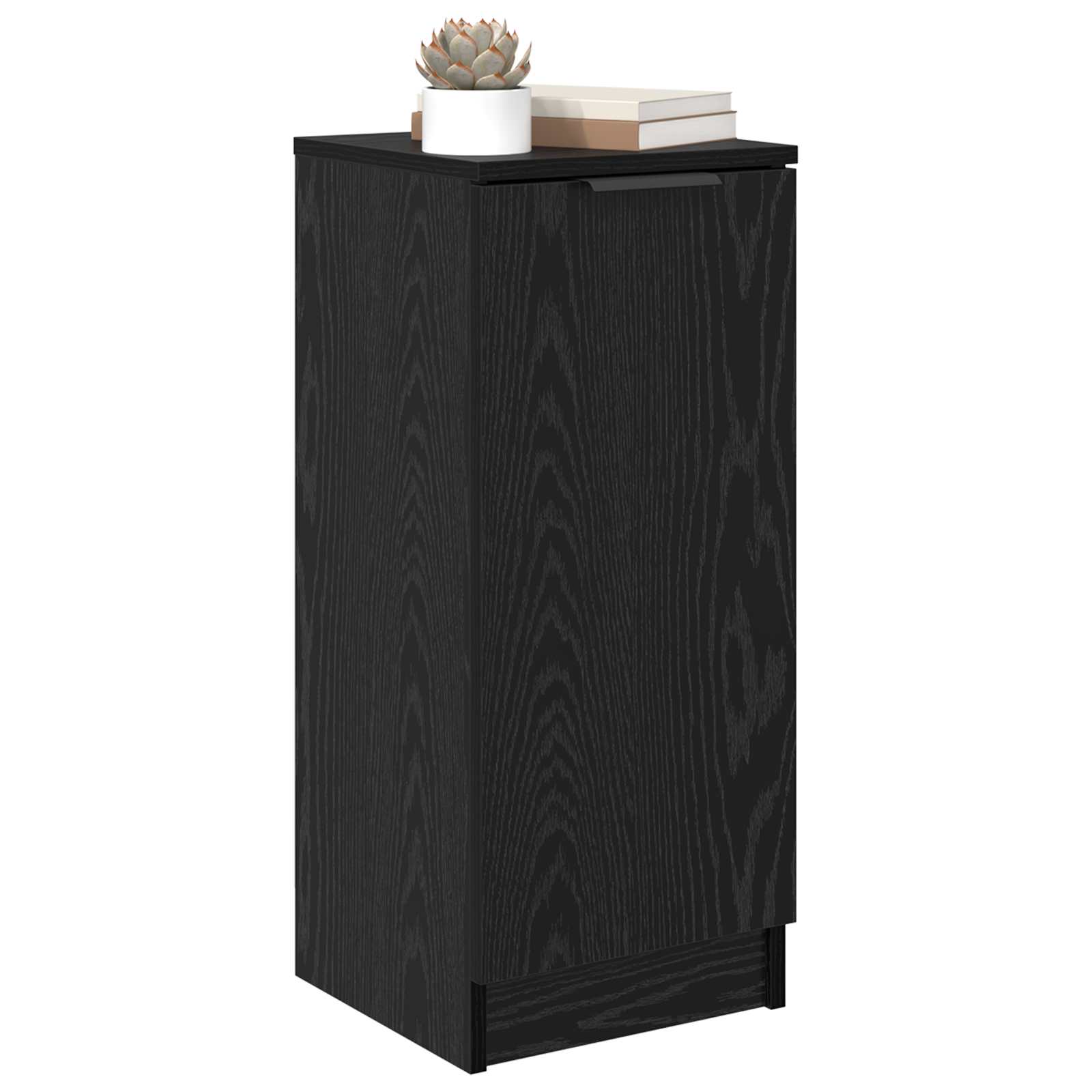 Servírovací Skříň Černý Dub 30 X 30 X 70 Cm Kompozitní Dřevo