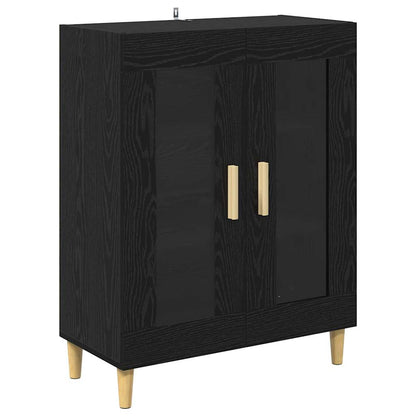 Servírovací Skříň Černý Dub 69,5 X 34 X 90 Cm Kompozitní Dřevo